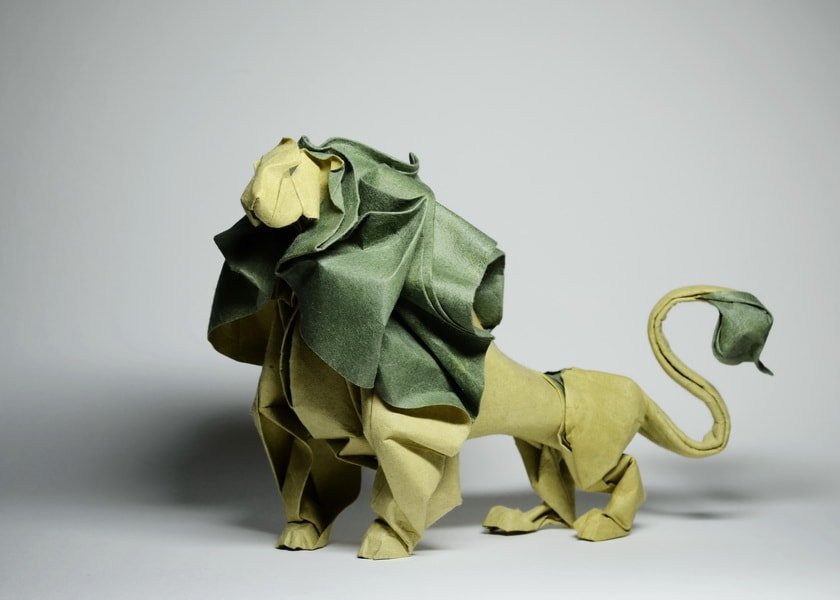 Beautiful Paper Lion