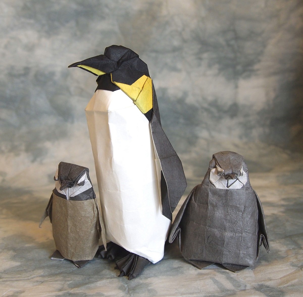 Emperor Penguin Family by Hiroaki Kobayashi