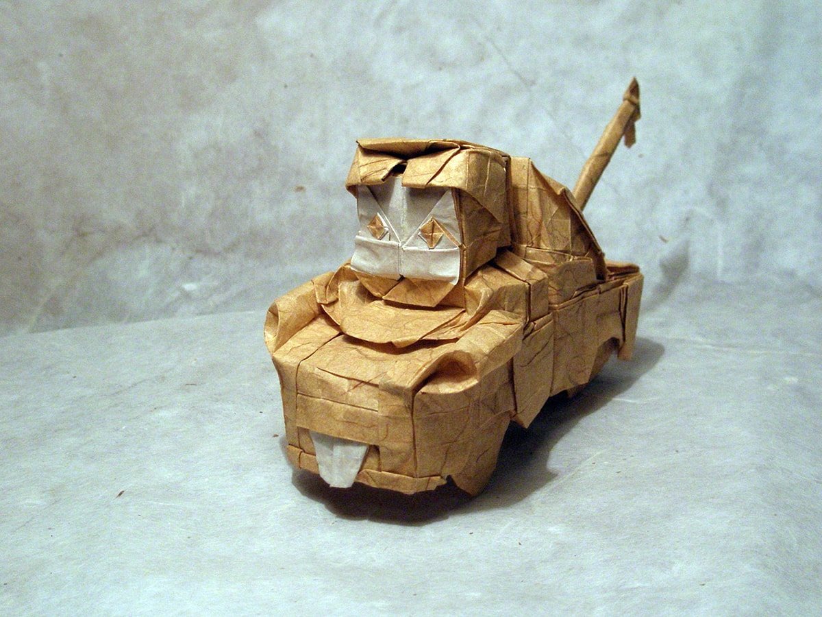 Tow Mater Folded from Paper