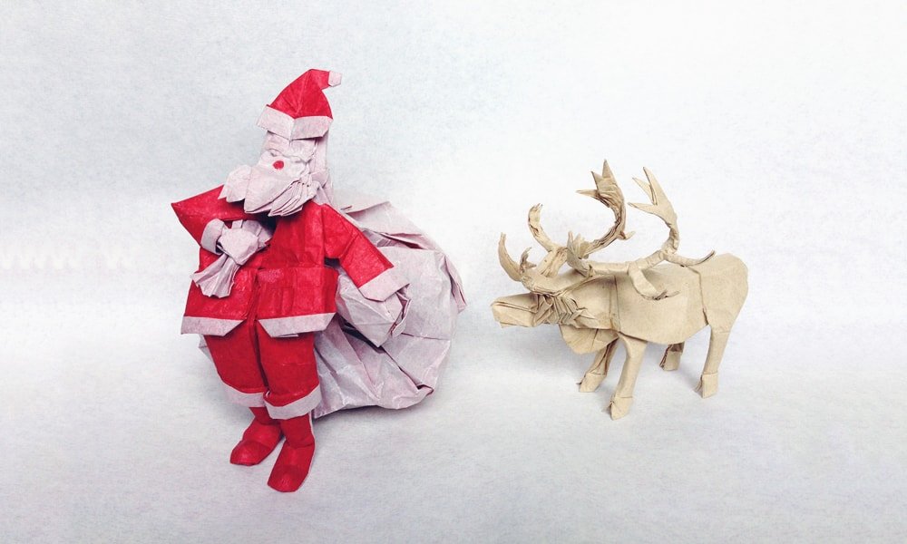 Santa and Reindeer