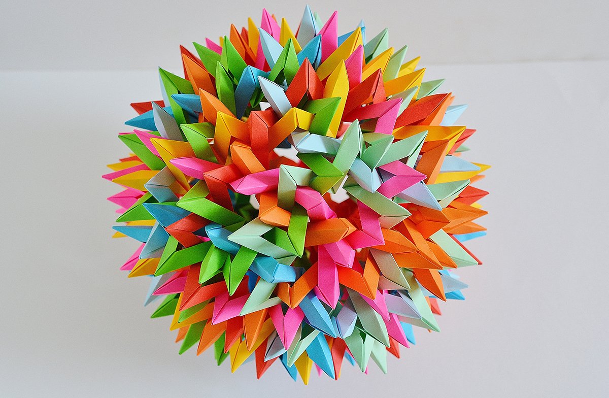 Twelve Interlocking Decagonal Stars + Twelve Interlocking Pentakaidecagonal Stars (Byrah Loper)