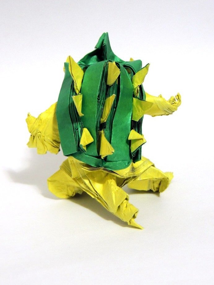 Origami Bowser Back