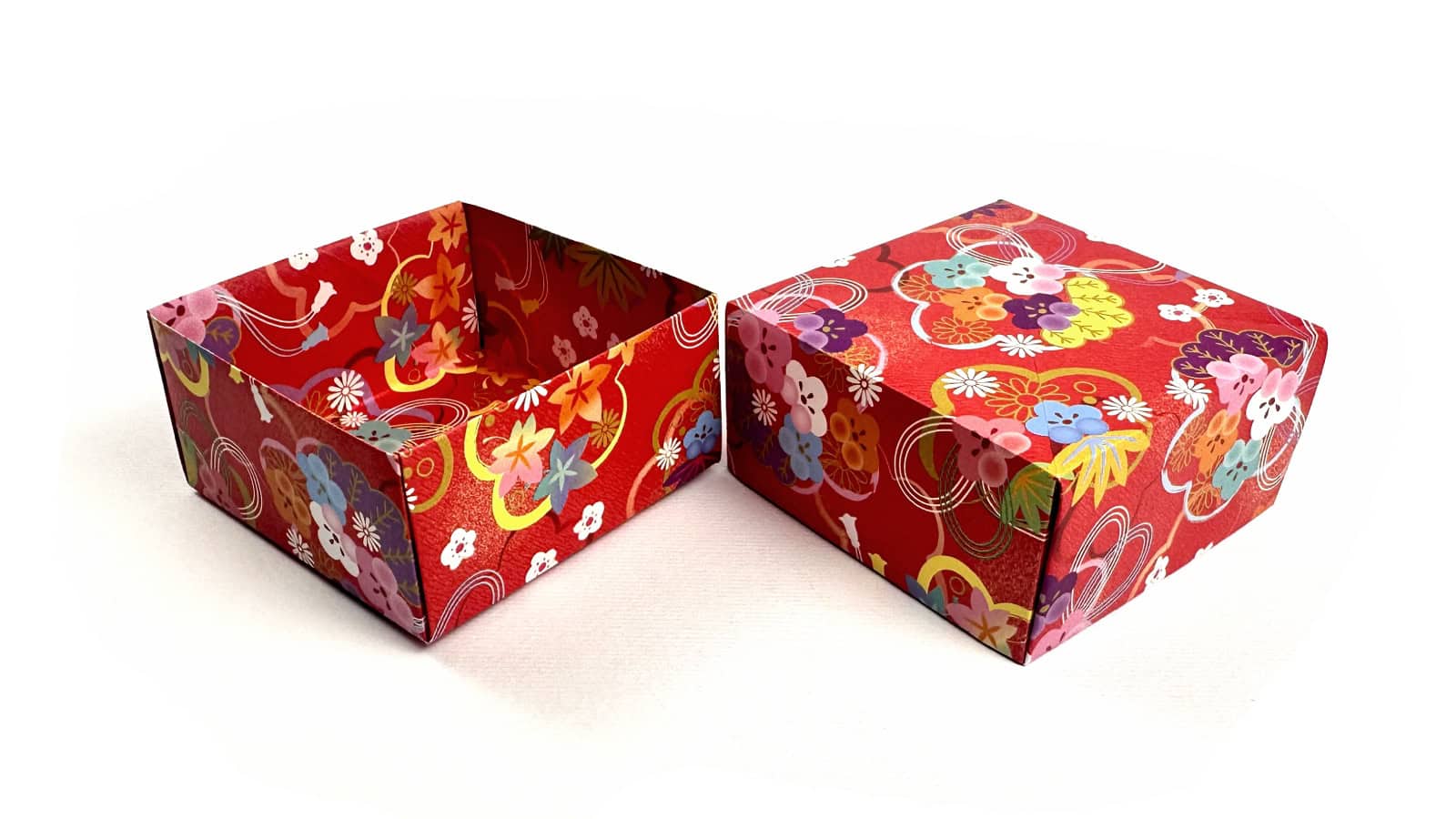origami box with lid