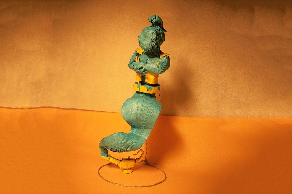 Amazing Origami Genie in a Lamp