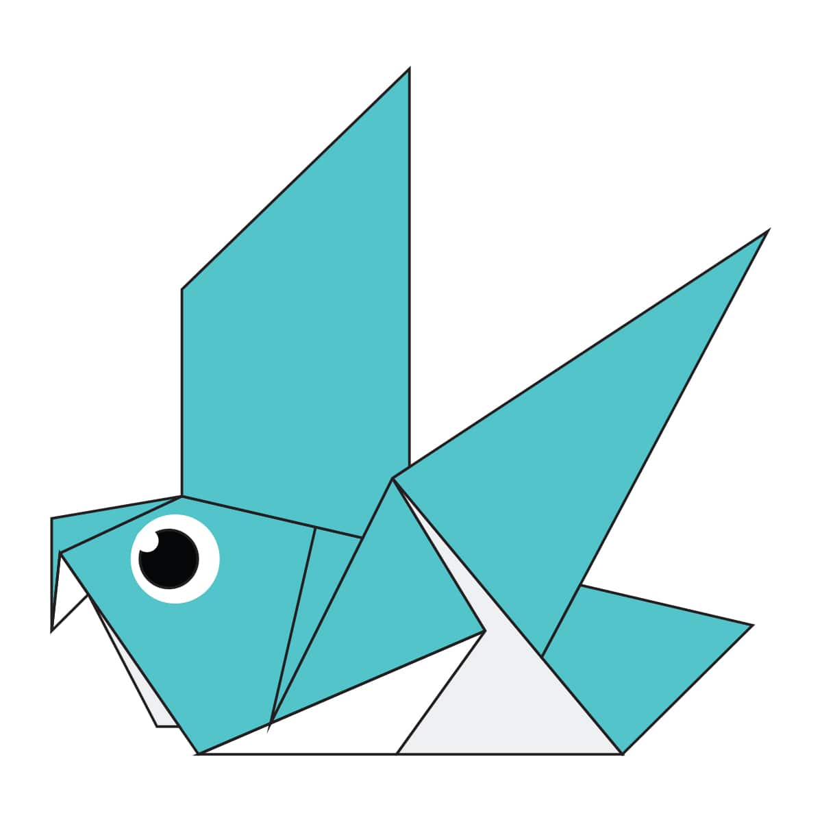 The Completed Origami Pigeon
