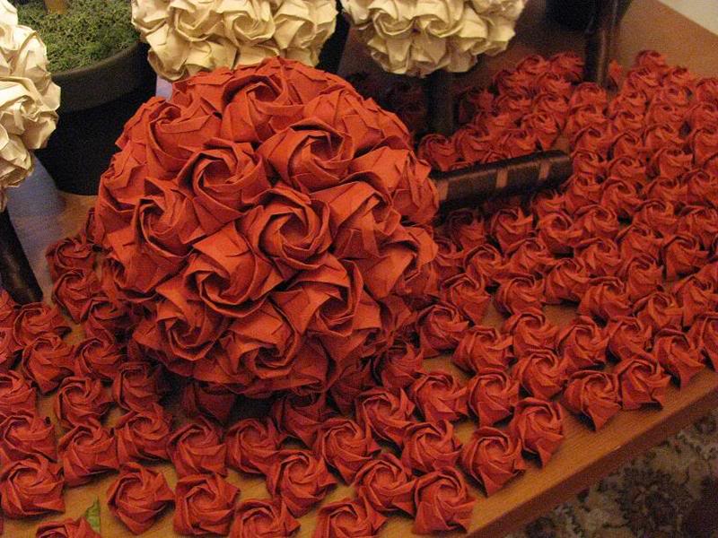 Origami Rose Bouquet