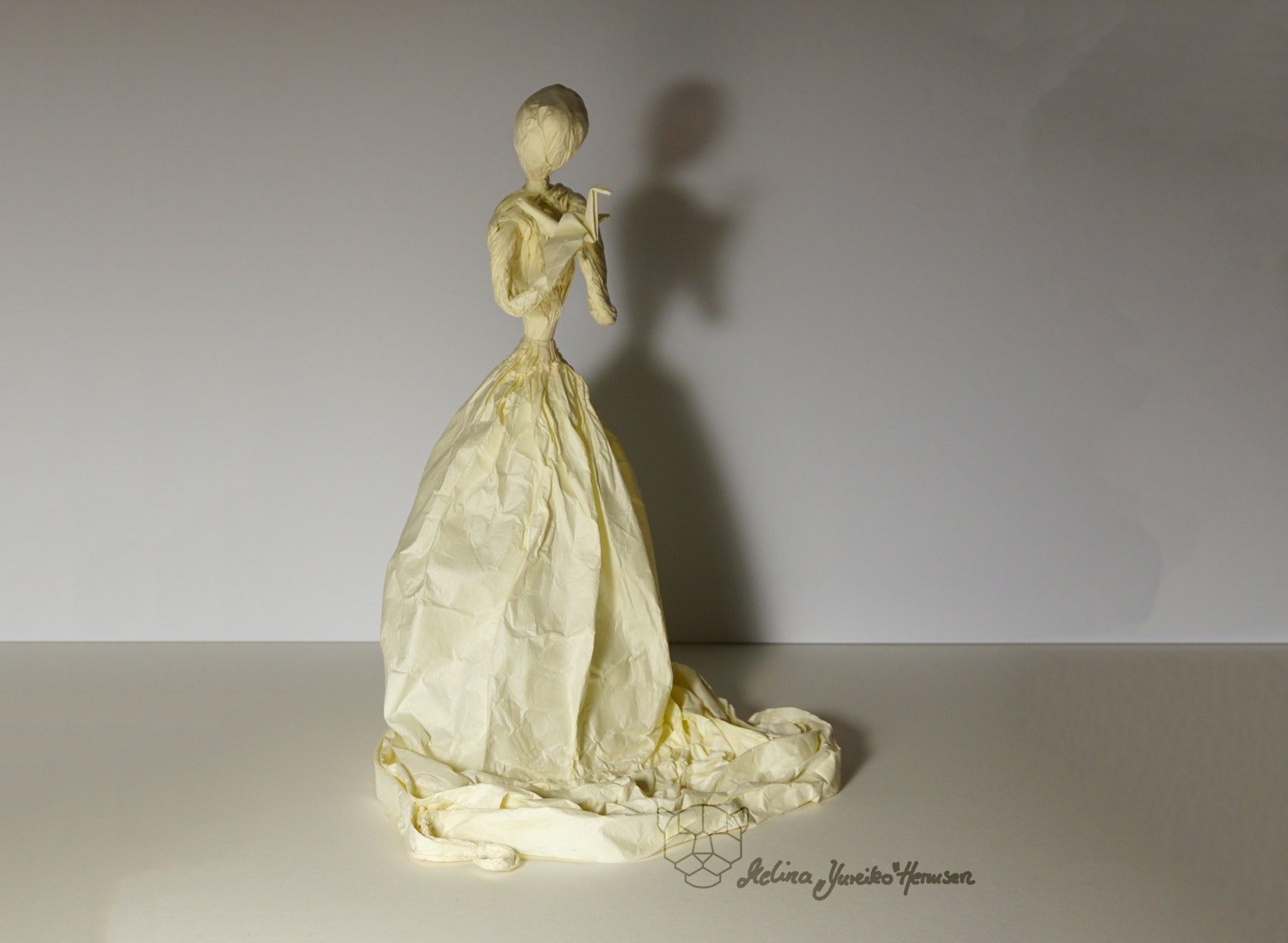 Woman and Paper Crane