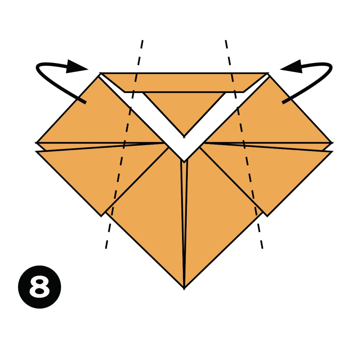Flying Cicada Step 8