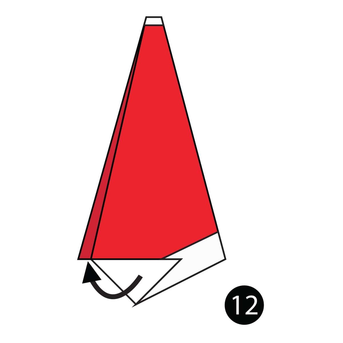 Santa Hat Step 12