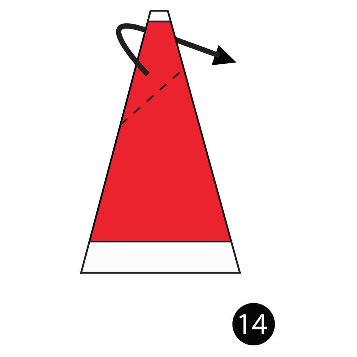Santa Hat Step 14