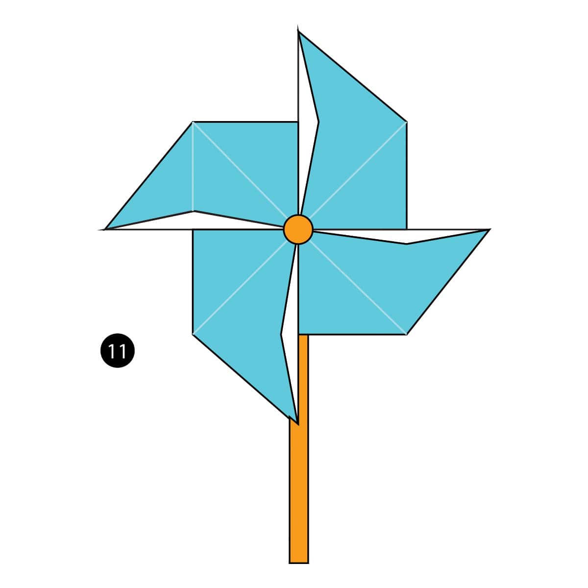 Pinwheel Step 11