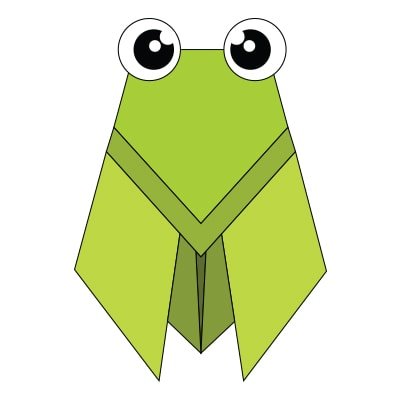 traditional origami cicada