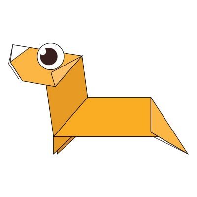 origami dachshund
