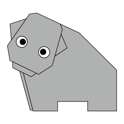 origami hippo