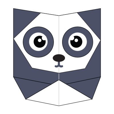 origami panda