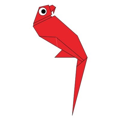 origami parrot