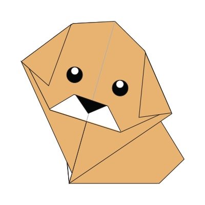 origami puppy