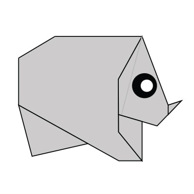 origami rhino