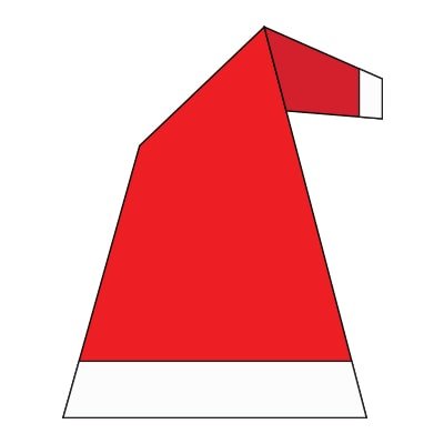 origami santa hat