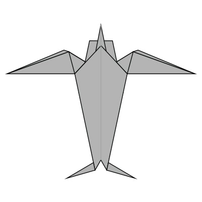 origami swallow