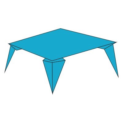 origami table