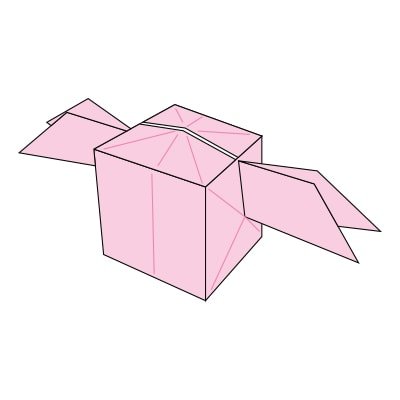 winged balloon origami