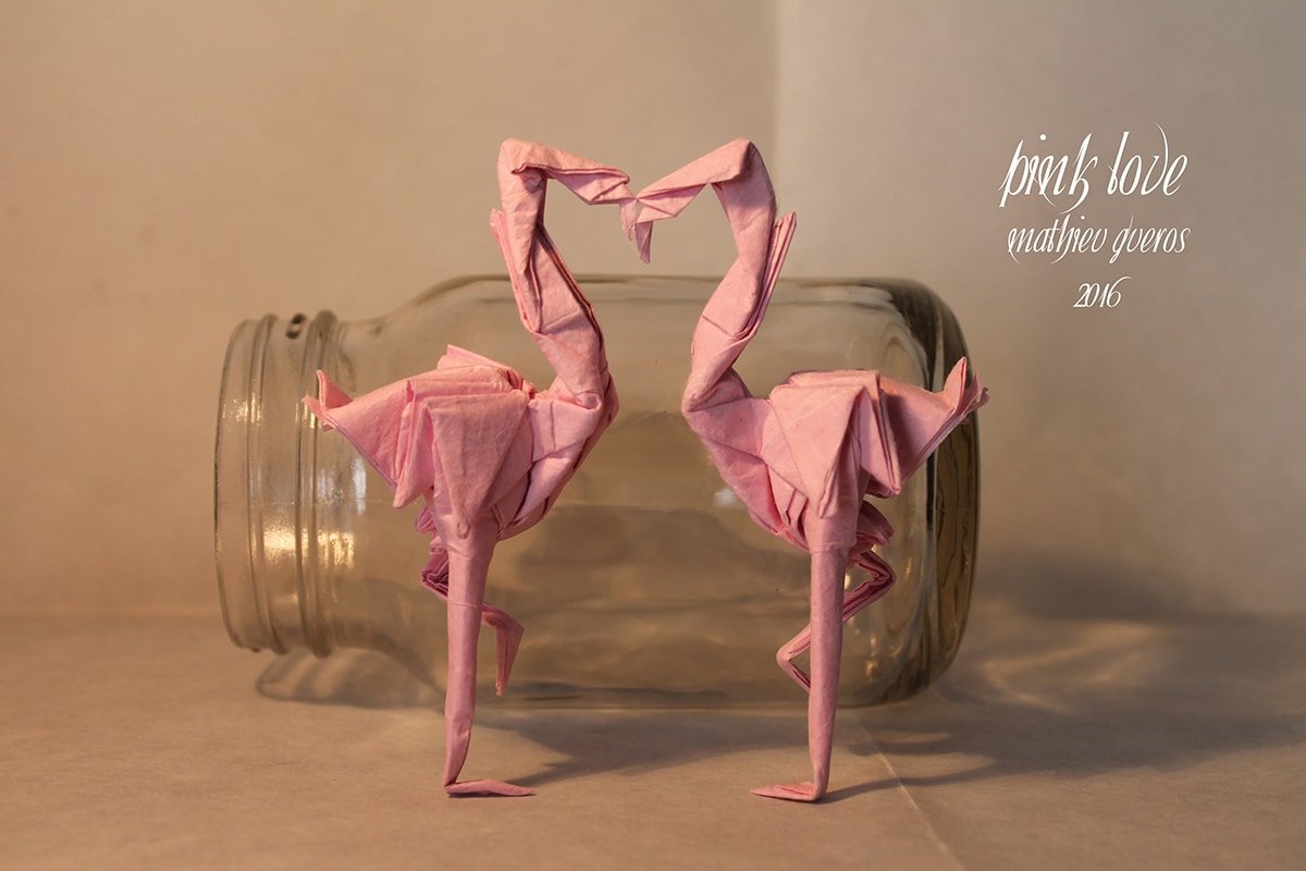 Pink Love, 2 Flamingos