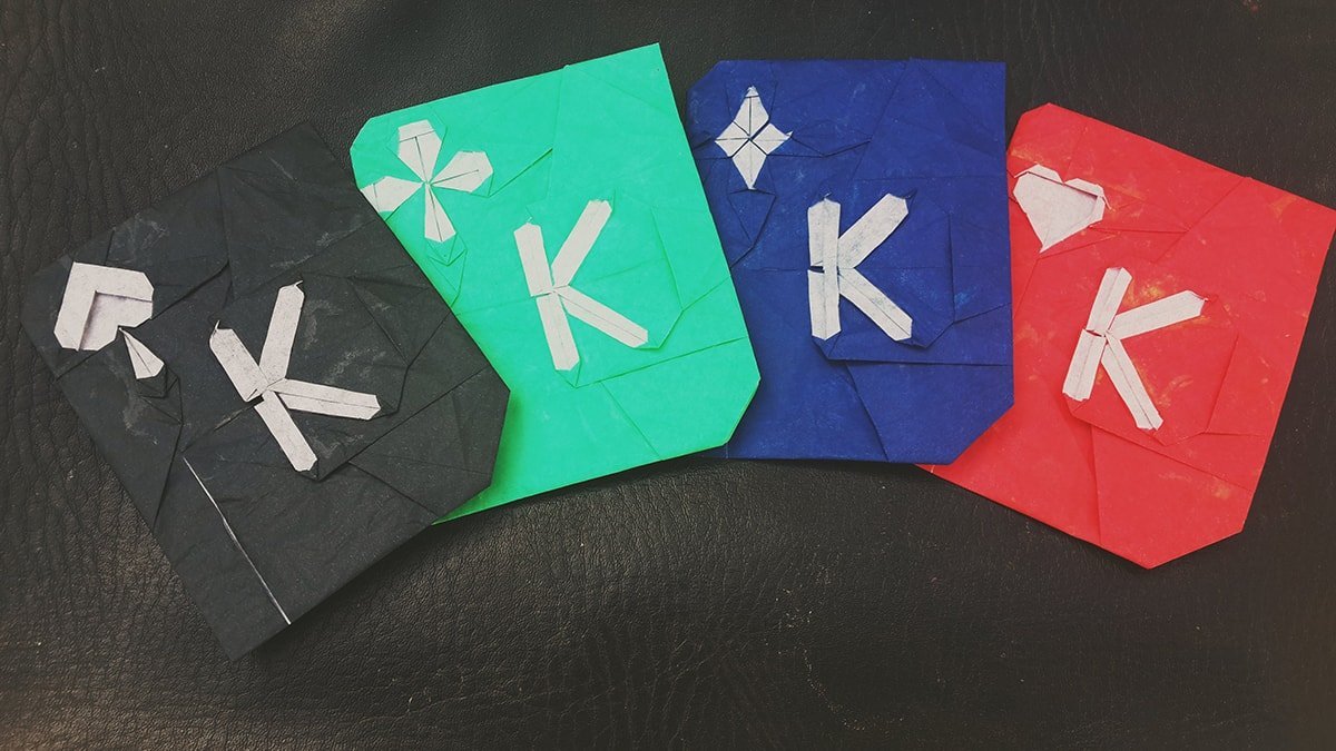 4 King Cards from Each Suit