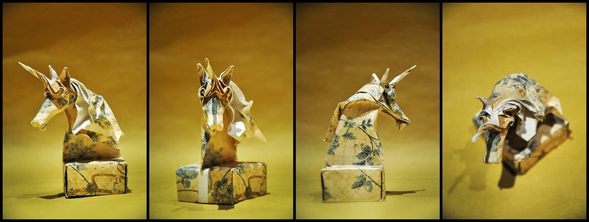 Unicorn Knight Chess Piece