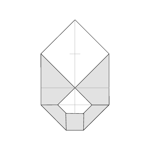 Traditional Origami Envelope Diagram step 14