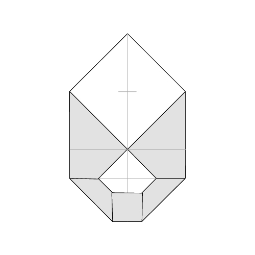 Traditional Origami Envelope Diagram step 20