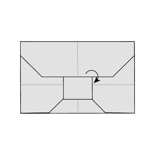 Traditional Origami Envelope Diagram step 30