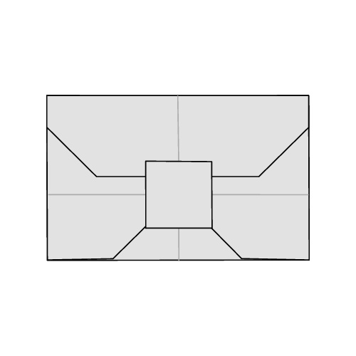 Traditional Origami Envelope Diagram step 31