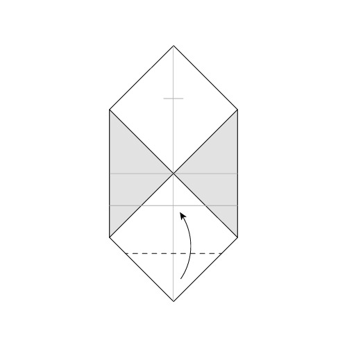 Traditional Origami Envelope Diagram step 7
