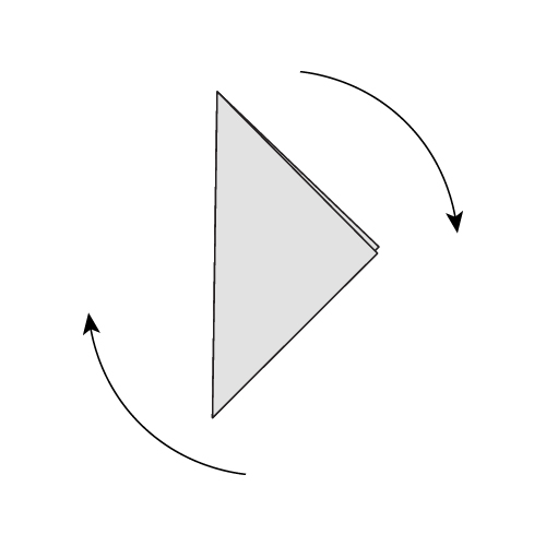 Traditional Origami Fox Diagram Step 5