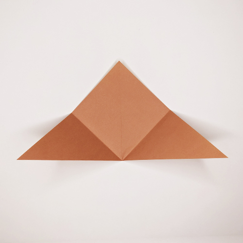origami fox step 3 paper fold