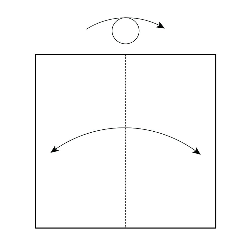 origami turtle diagram step 1