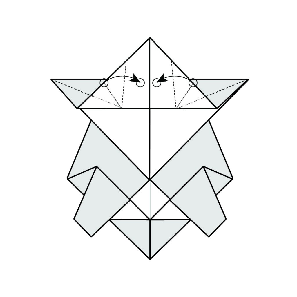 origami turtle diagram step 10