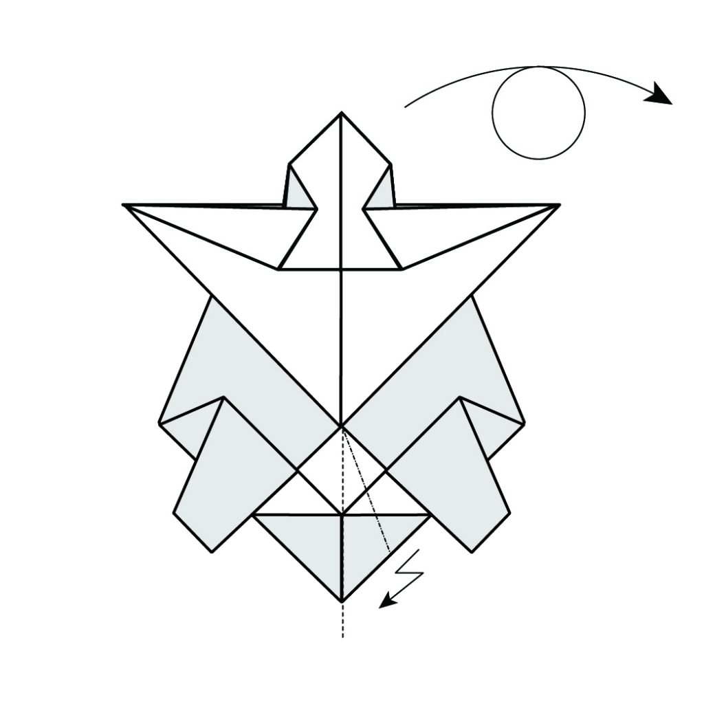 origami turtle diagram step 11