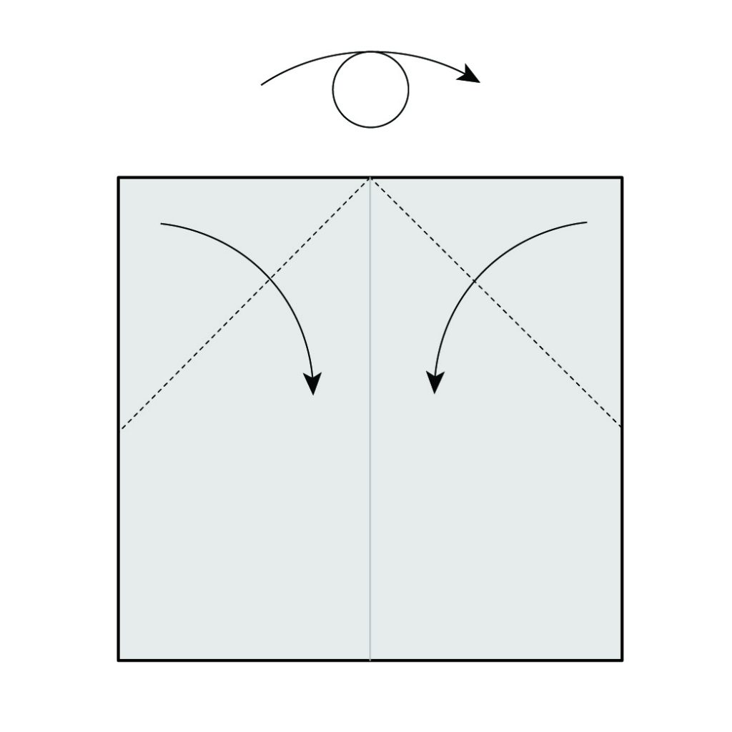 origami turtle diagram step 2
