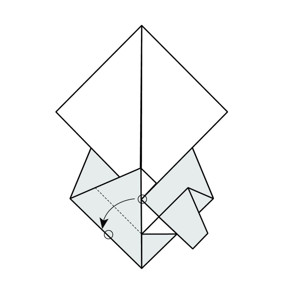 origami turtle diagram step 6