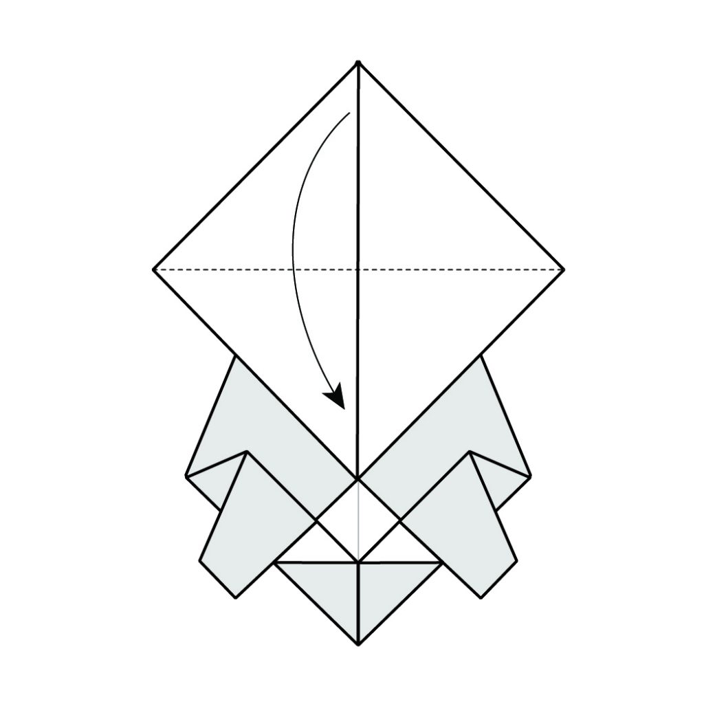 origami turtle diagram step 7