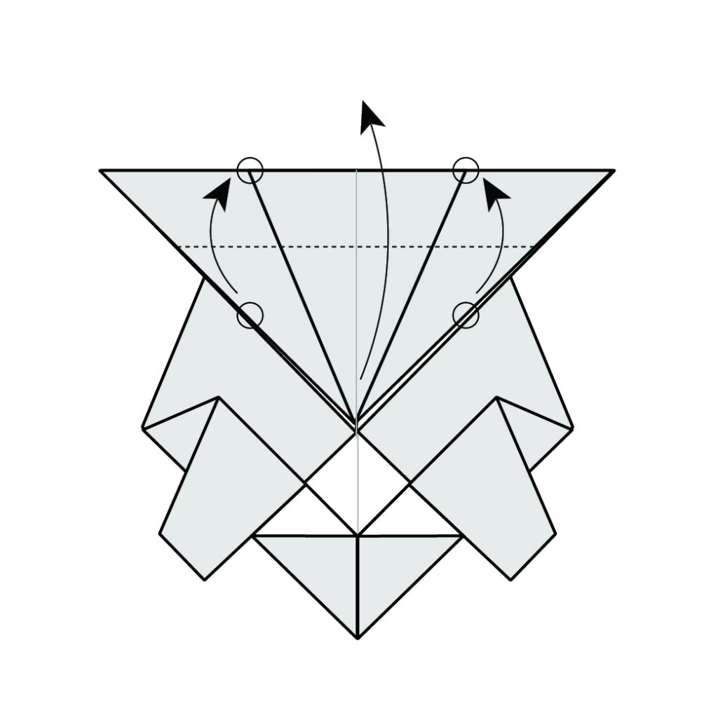 origami turtle diagram step 8