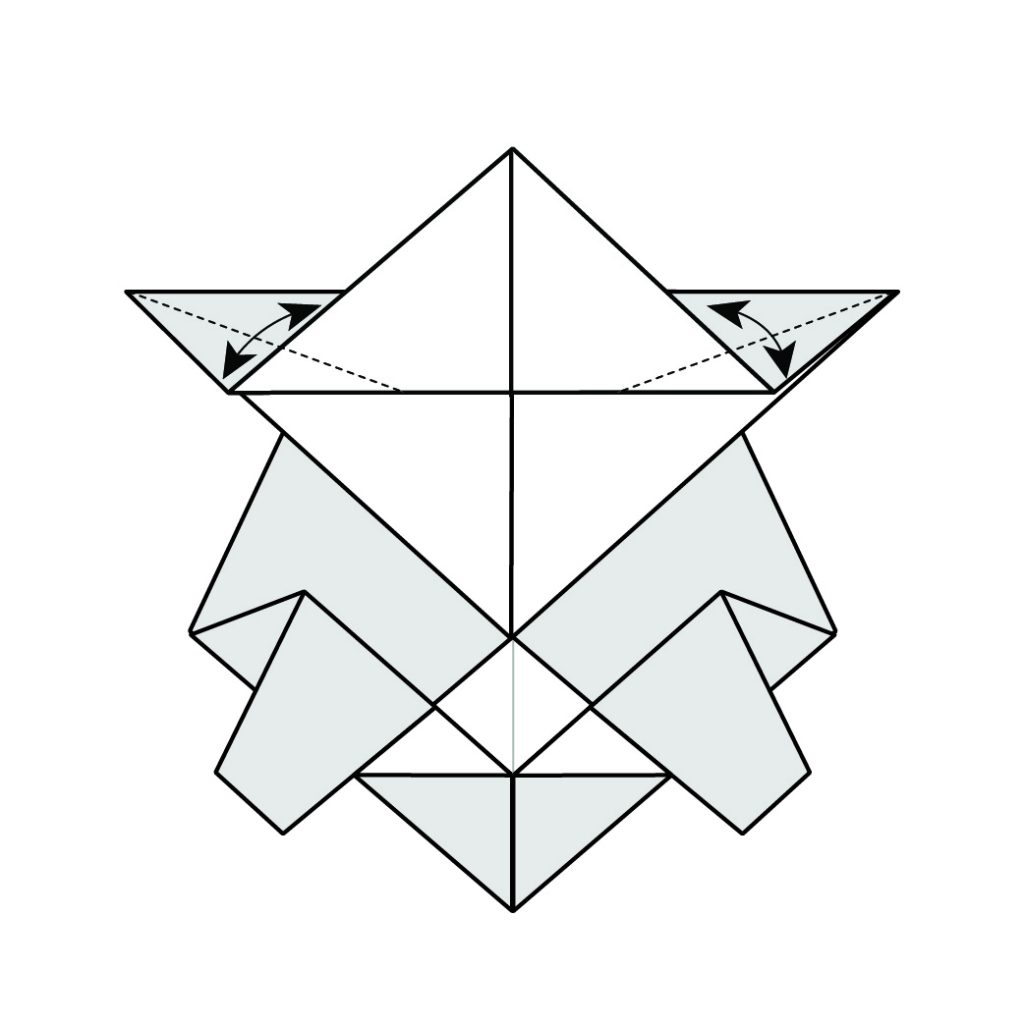 origami turtle diagram step 9