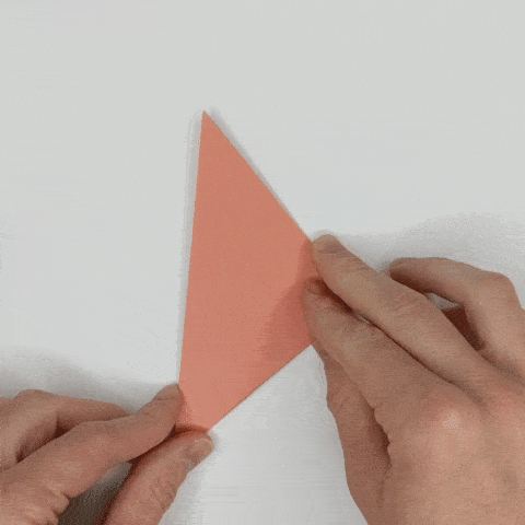 origami fox paper fold step 5