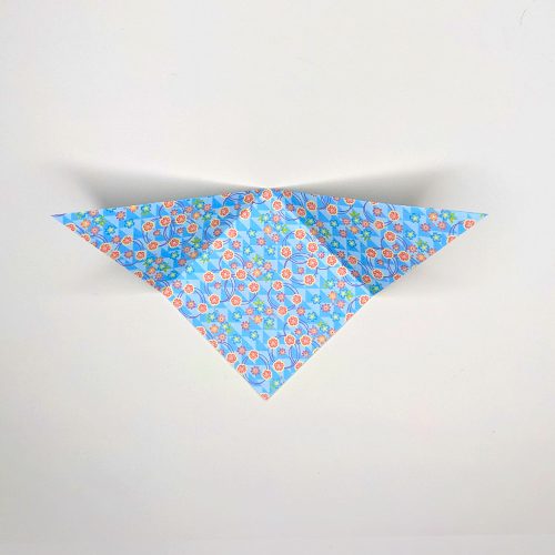 origami rabbit paper fold step 2