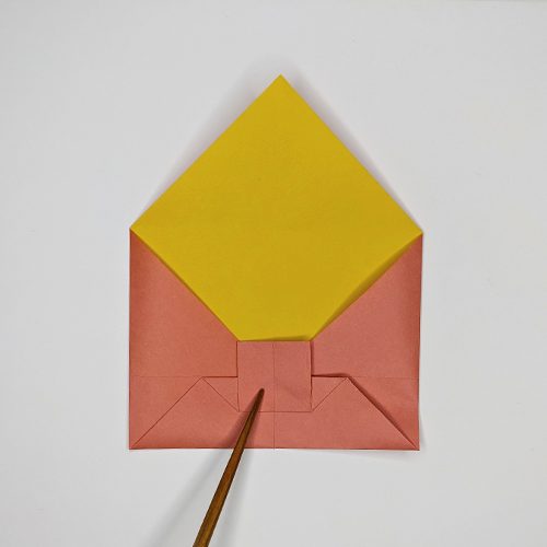 origami envelope paper fold step 19