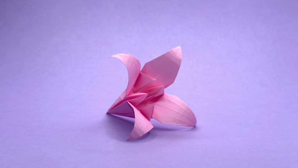 traditional origami lily