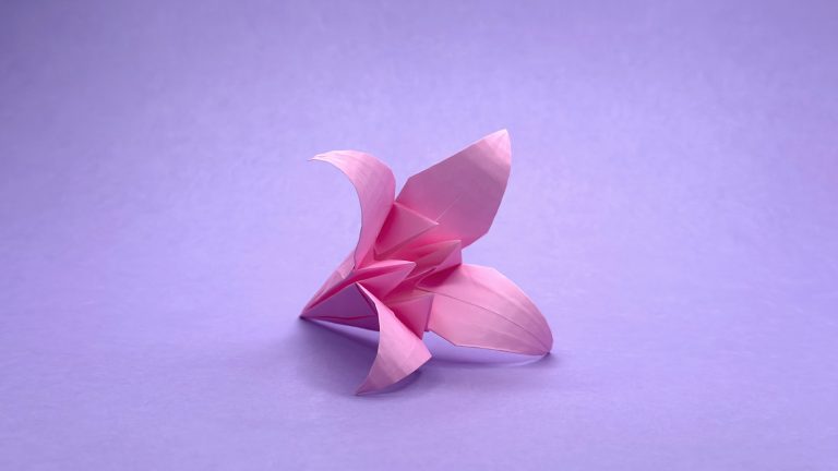 traditional origami lily