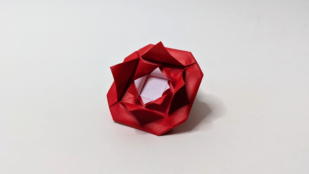 traditional origami rose